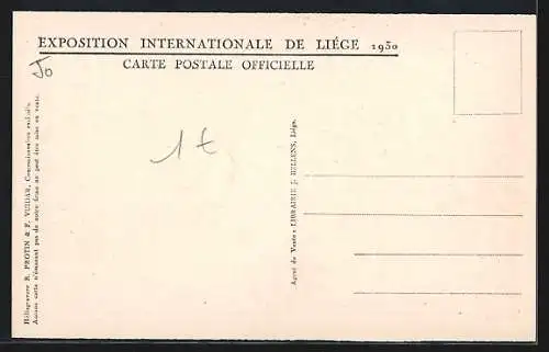 AK Liege, Exposition 1930, Une Fontaine et les Ministeres Belges