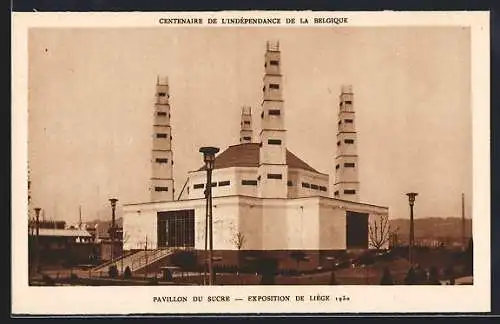 AK Liège, Exposition 1930, Pavillon du Sucre