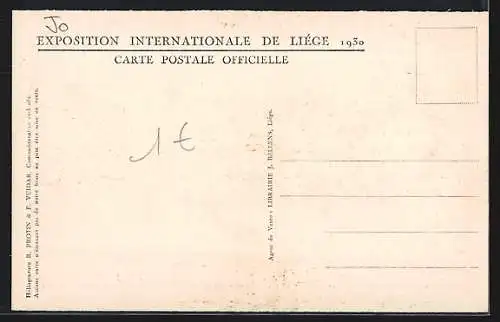 AK Liege, Exposition 1930, les Provinces Belges