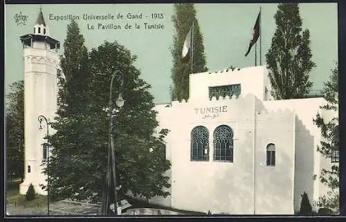 AK Gand, Exposition Universelle 1913, Le Pavillon de la Tunisie