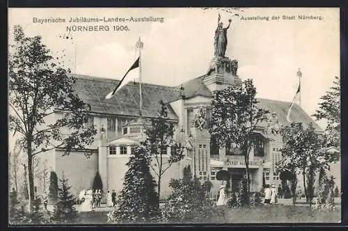 AK Nürnberg, Bayerische Jubiläums-Landes-Ausstellung 1906, Ausstellungshalle