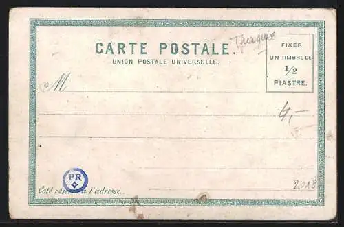 AK Constantinople / Istanbul, L`Interieur d`un café Turc, Türken rauchen Wasserpfeife