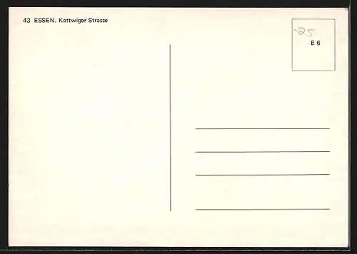 AK Essen, Partie in der Kettwiger Strasse mit Ladengeschäften