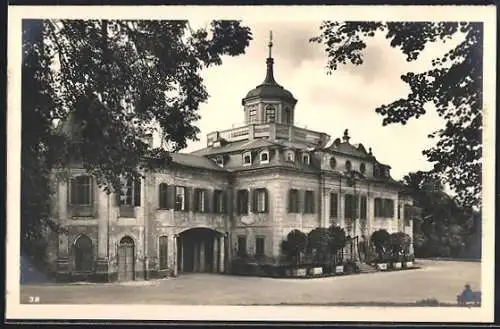 AK Weimar / Thüringen, Blick auf Schloss Belvedere