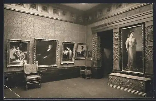 AK Dresden, Grosse Kunst-Ausstellung 1908, von Kaulbach-Zimmer