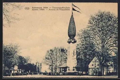 AK Anvers, Exposition 1930, Ausstellung-Avenue de l`Exposition