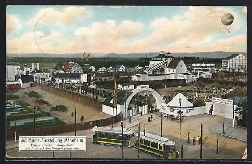 AK Mannheim, Jubiläums-Ausstellung, Eingang Seckenheimerstrasse