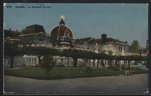 AK Genève, Le Kursaal la nuit
