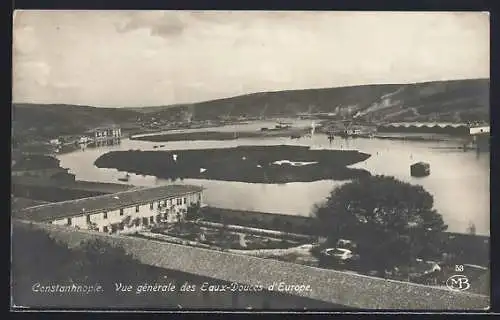 AK Constantinople, Vue gènèrale des Eaux-Douces d`Europe