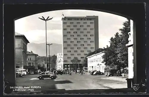 AK Salzburg, Hotel Europa und Südtiroler Platz