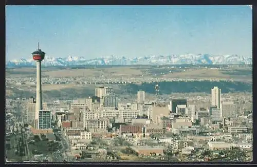 AK Calgary /Alberta, Husky Tower over the skyline