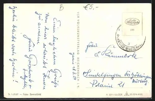 AK Berlin, Stalinallee mit Block C-Süd