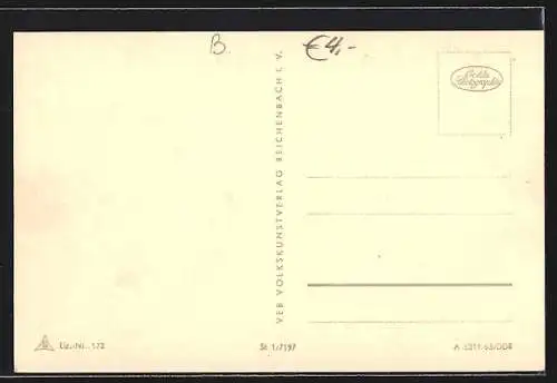 AK Berlin, Stalinallee mit Block C-Süd