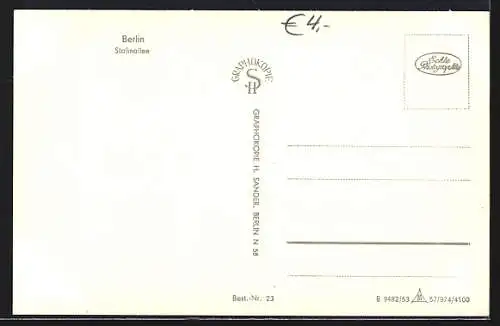 AK Berlin, Blick in die Stalinallee