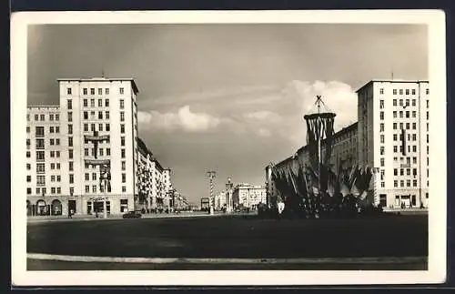 AK Berlin, Blick auf den Strausberger Platz