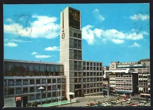 AK Stuttgart, Rathaus mit Uhrenturm
