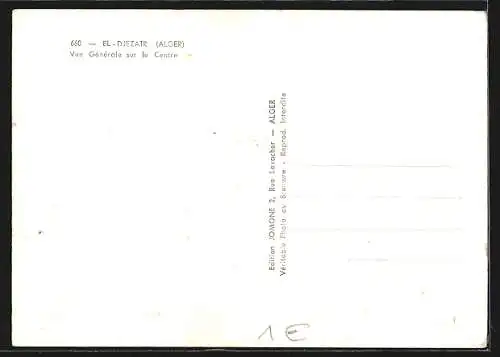 AK El-Djezair /Alger, Vue Générale sur le Centre