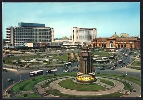 AK Kairo, Freiheitsplatz und Nil Hilton Hotel