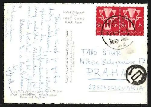 AK Alexandria, Saad Zaghloul Statue and Corniche