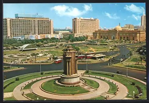 AK Kairo, Hotel Hilton und ägyptisches Museum