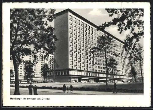 AK Hamburg-Eimsbüttel, Hochhäuser am Grindel