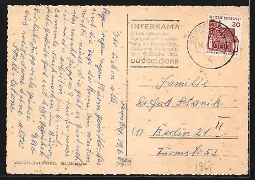 AK Berlin-Halensee, Blick auf die Stadtautobahn