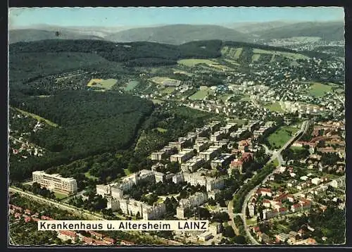 AK Lainz, Krankenhaus und Altersheim mit Strassenpartie