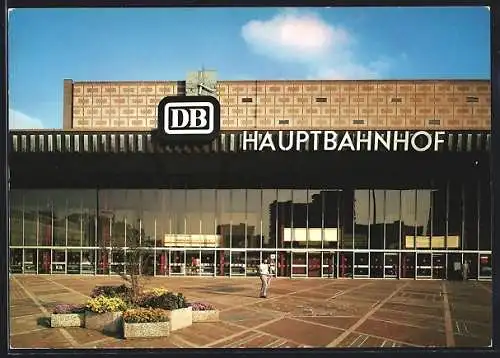 AK Braunschweig, Teilansicht des Hauptbahnhofes