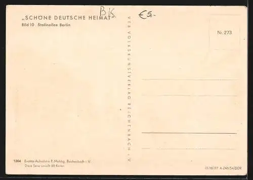 AK Berlin, Blick in die Stalinallee