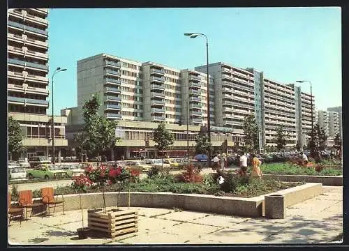 AK Berlin, Leipziger Strasse, Plattenbauten