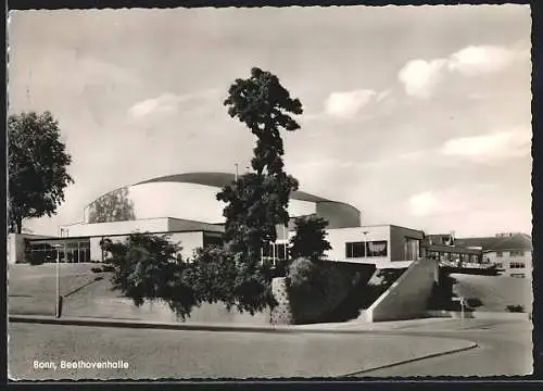 AK Bonn, Beethovenhalle von der Strasse aus