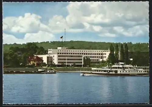 AK Bonn, Bundeshaus, gesehen vom Rhein