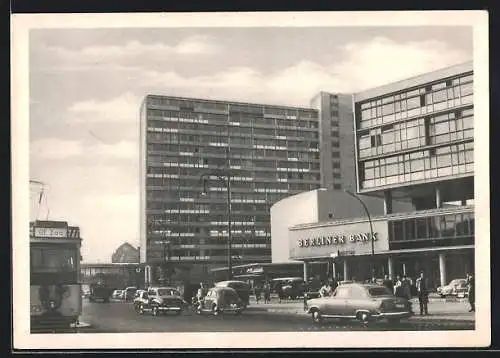 AK Berlin-Charlottenburg, Geschäfts- und Vergnügungszentrum zwischen Bahnhof Zoo und Budapester Strasse