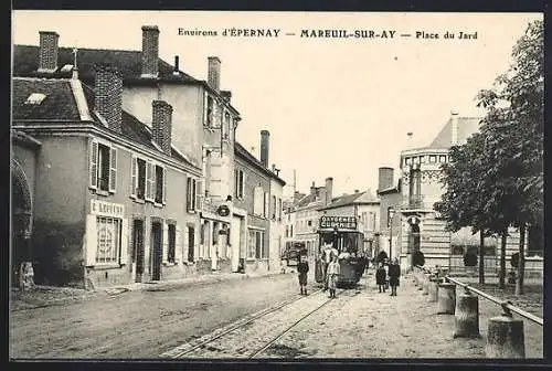 AK Mareuil-sur-Ay, Place du Jard