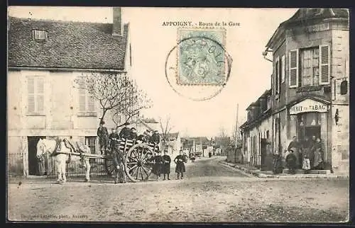 AK Appoigny, Route de la Gare