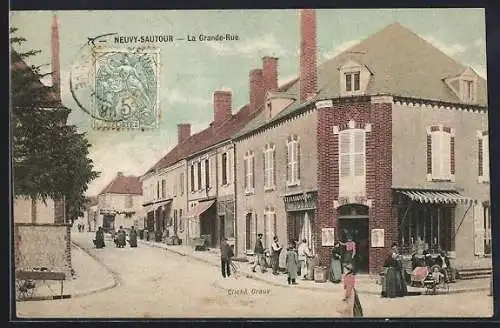 AK Neuvy-Sautour, La Grande-Rue