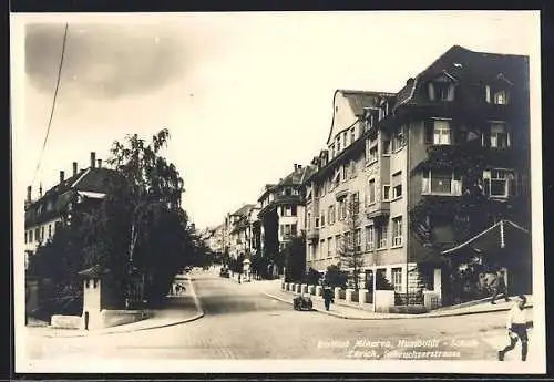 AK Zürich, Scheuchzerstrasse, Institut Minerva und Humboldt-Schule