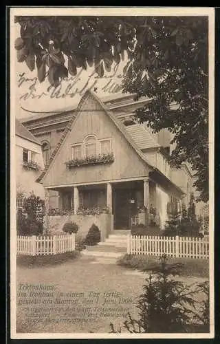 AK Stuttgart, Bauausstellung 1908, Tektonhaus