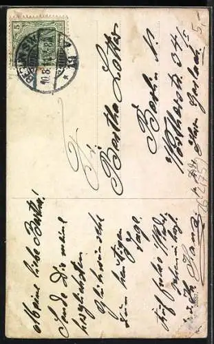 Künstler-AK Ludwig Knoefel, Mutter präsentiert stolz ihr Kind