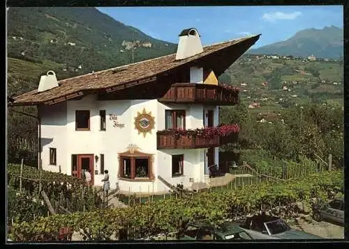 AK Algund bei Meran, Gasthaus Villa Ifinger, Bes. Fam. Gamper