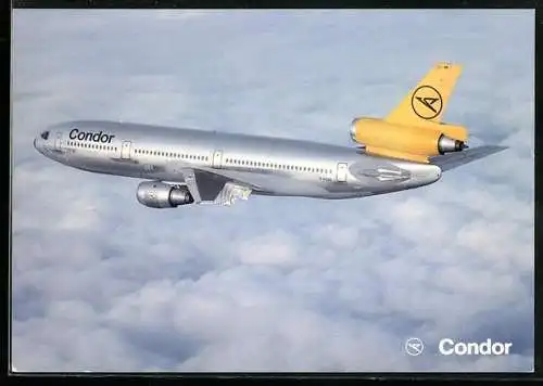 AK Condor DC 10-30 Düsenjet über den Wolken