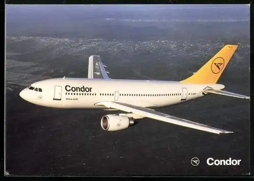 AK Airbus A 310-203 von Condor im Flug