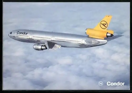 AK Condor DC 10-30 Düsenjet über den Wolken