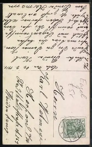 AK Junge in einem Anzug mit Bibel und Engel, Konfirmation