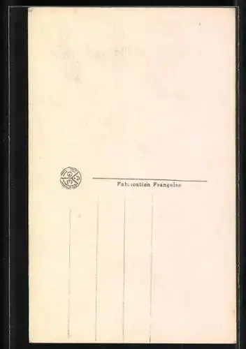 AK 1.April, Mann und Frau an einer Bank mit Fischen umgeben