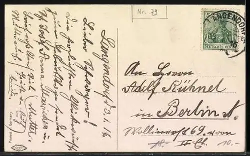 AK Mädchen in Pferdekutsche mit Vergissmeinnicht, Geburtstag