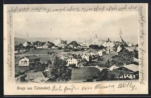 AK Teisendorf, Teilansicht mit Blick in den Ortskern