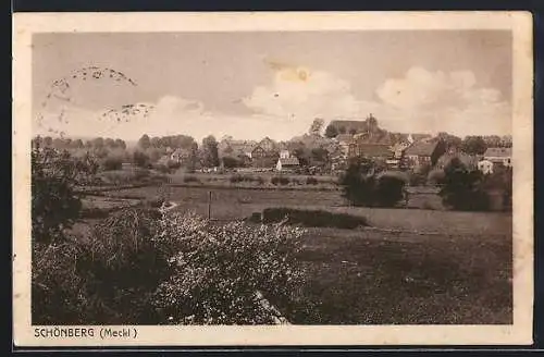 AK Schönberg /Meckl., Blick auf den Ort