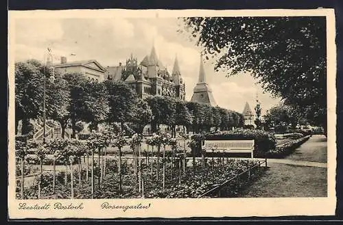 AK Rostock, Partie im Rosengarten