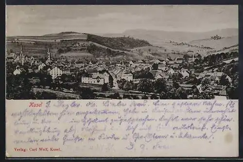 AK Kusel, Ortsansicht mit Blick ins Tal